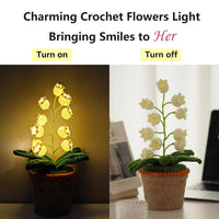Glowing Crochet Lily Flowers with Night Lights