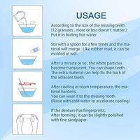 Moldable False Teeth