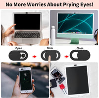 Webcam Cover 3 Pack 0.03 inch Ultra Thin Laptop and phone Camera Cover Slide