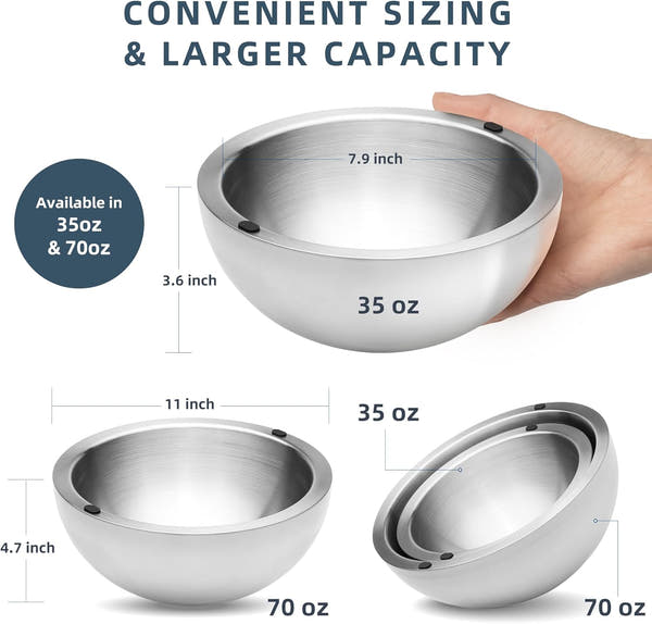 Stainless Steel Dip Chiller Bowl