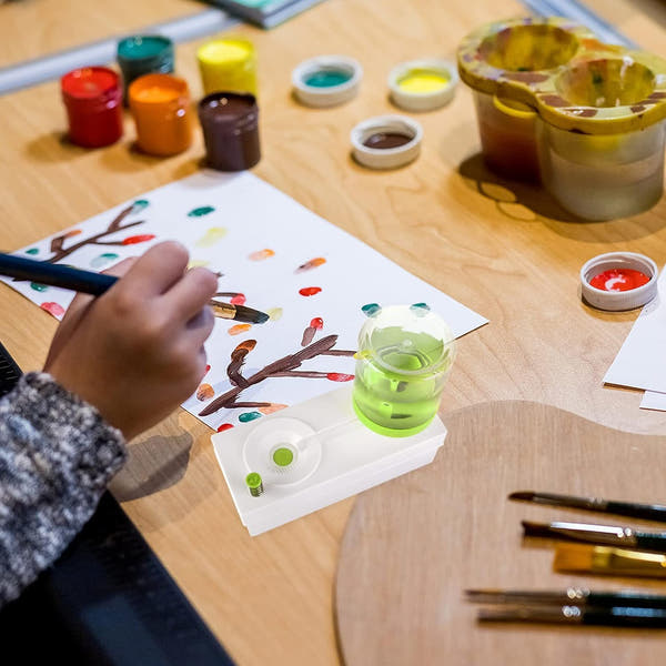 Paint Brush Cleaner and Rinser With Drain