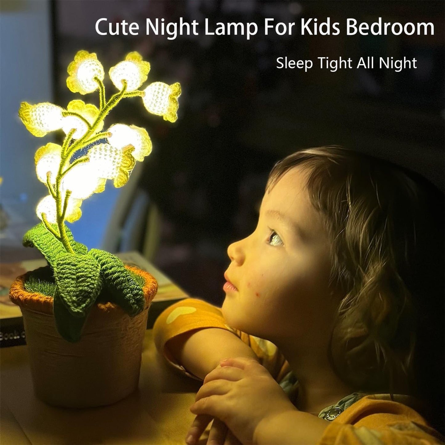 Glowing Crochet Lily Flowers with Night Lights