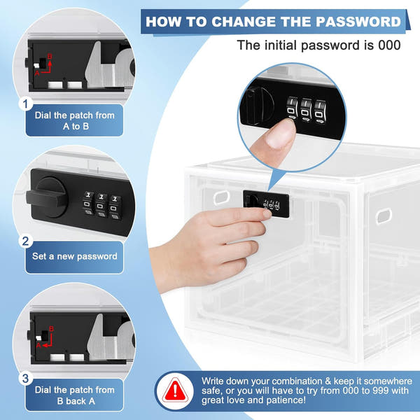 Large Capacity Lockable Storage Box