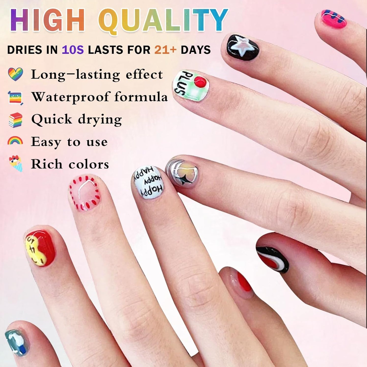 Nail Art Pens Set Fine Tips