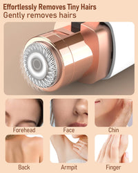 Eyebrow & Facial Hair Trimmer for Women: 2 in 1
