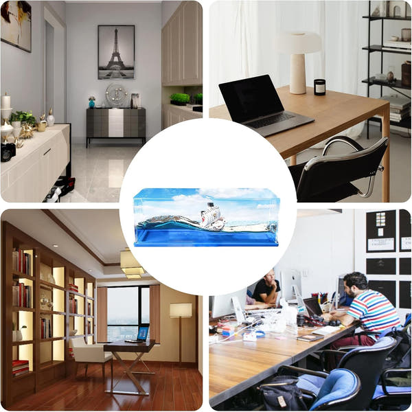 Fluid Drift Model Ship for Office Home Decoration