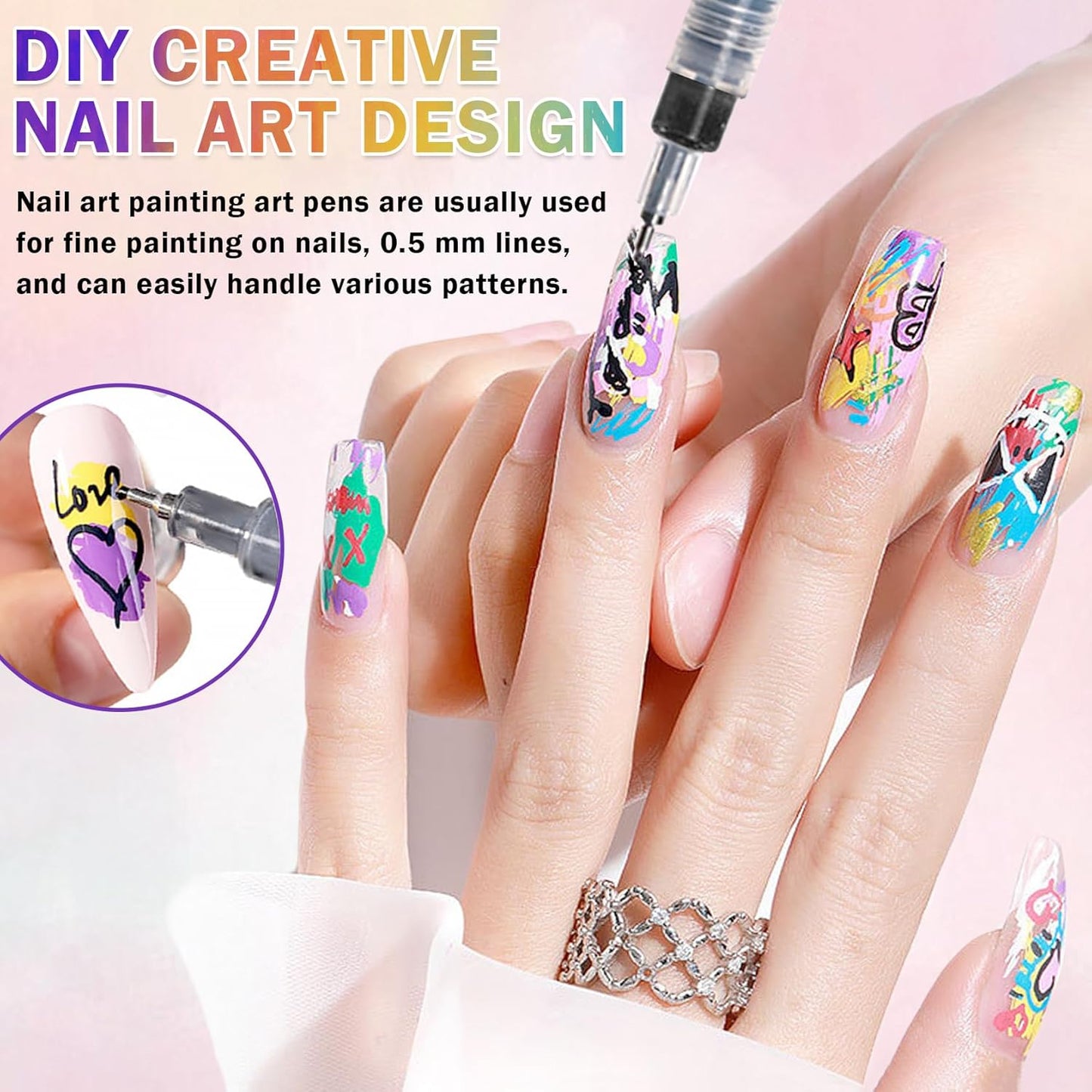 Nail Art Pens Set Fine Tips