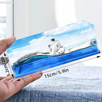 Fluid Drift Model Ship for Office Home Decoration