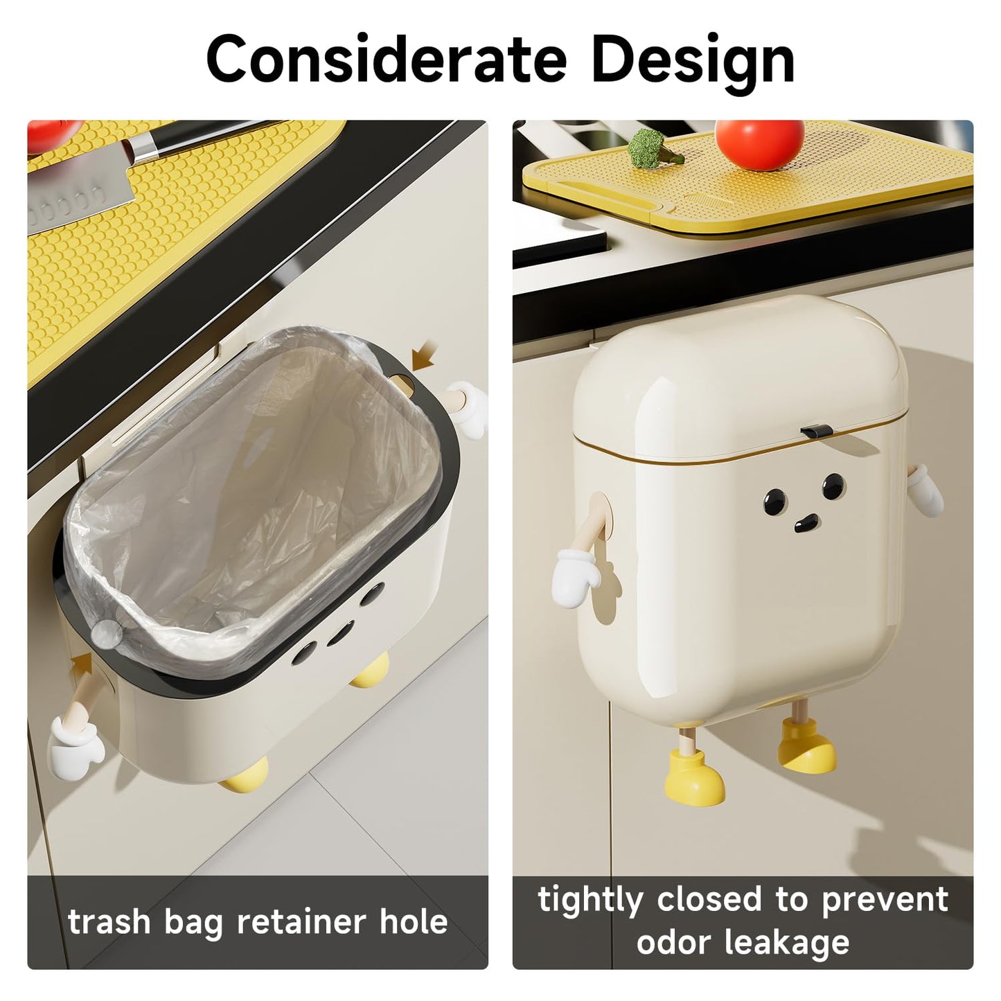 Compost Bin Kitchen for Counter Top or Under Sink