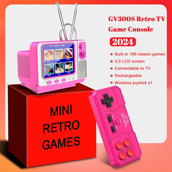 Retro Handheld Game Console - 168 Classic Games