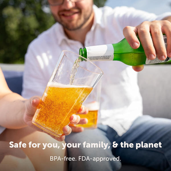 Silipint 16oz Silicone Pint Glass  Unbreakable