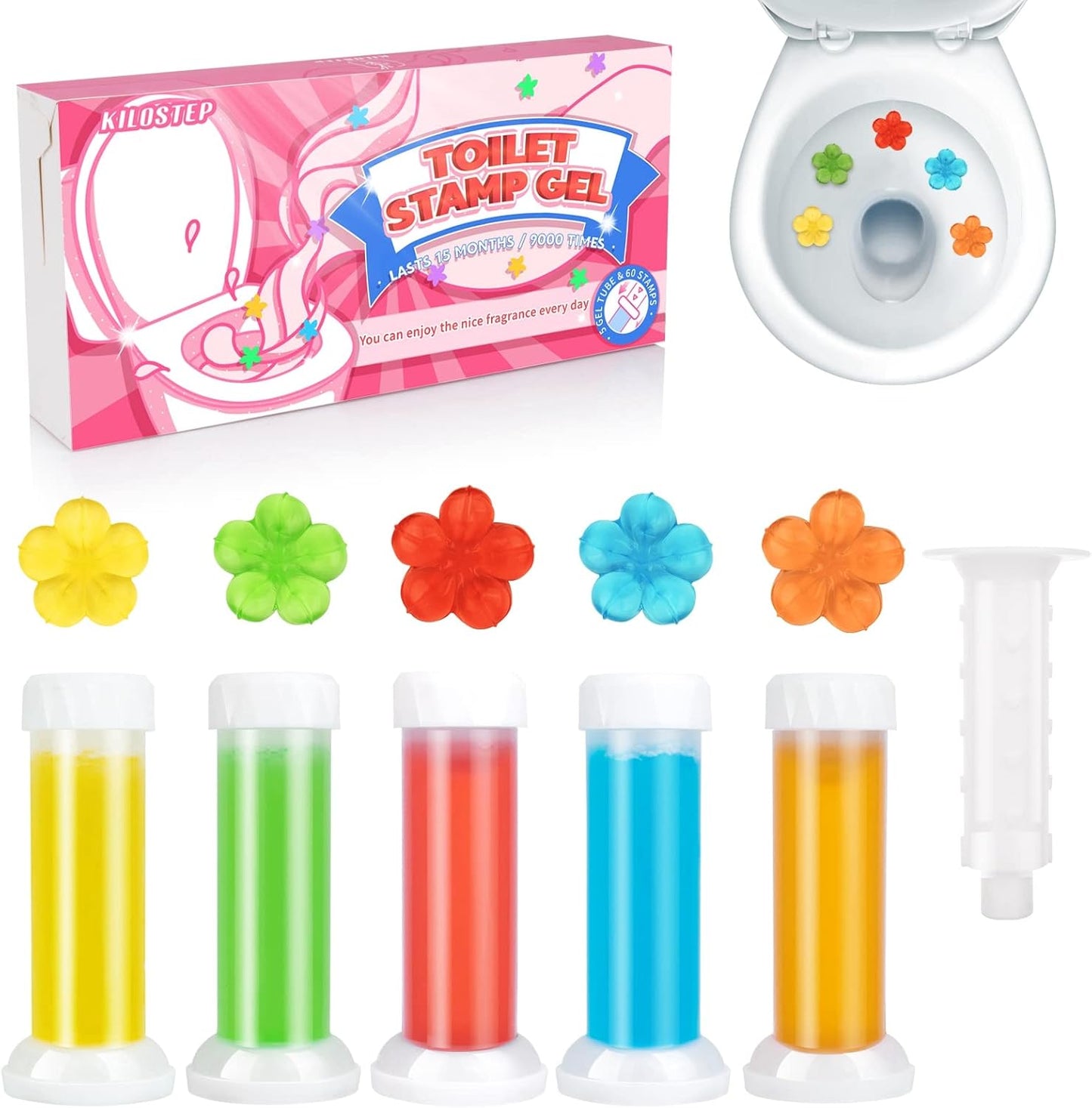 Flower Toilet Gel Stamp set