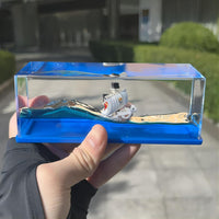 Fluid Drift Model Ship for Office Home Decoration