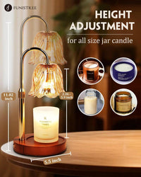 Cozy Flower Shaped Candle Warmer Lamp