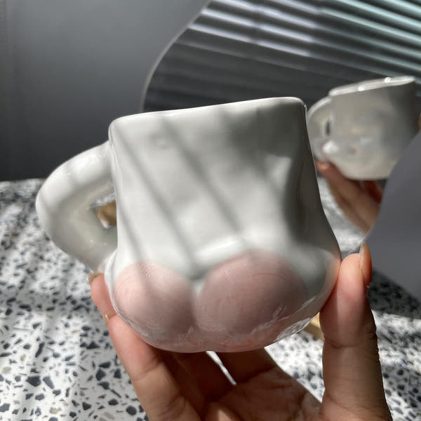 Chubby Buddy Ceramic Potbelly Mug