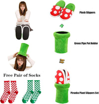 Mushroom Slippers with Pipe Pot Holder