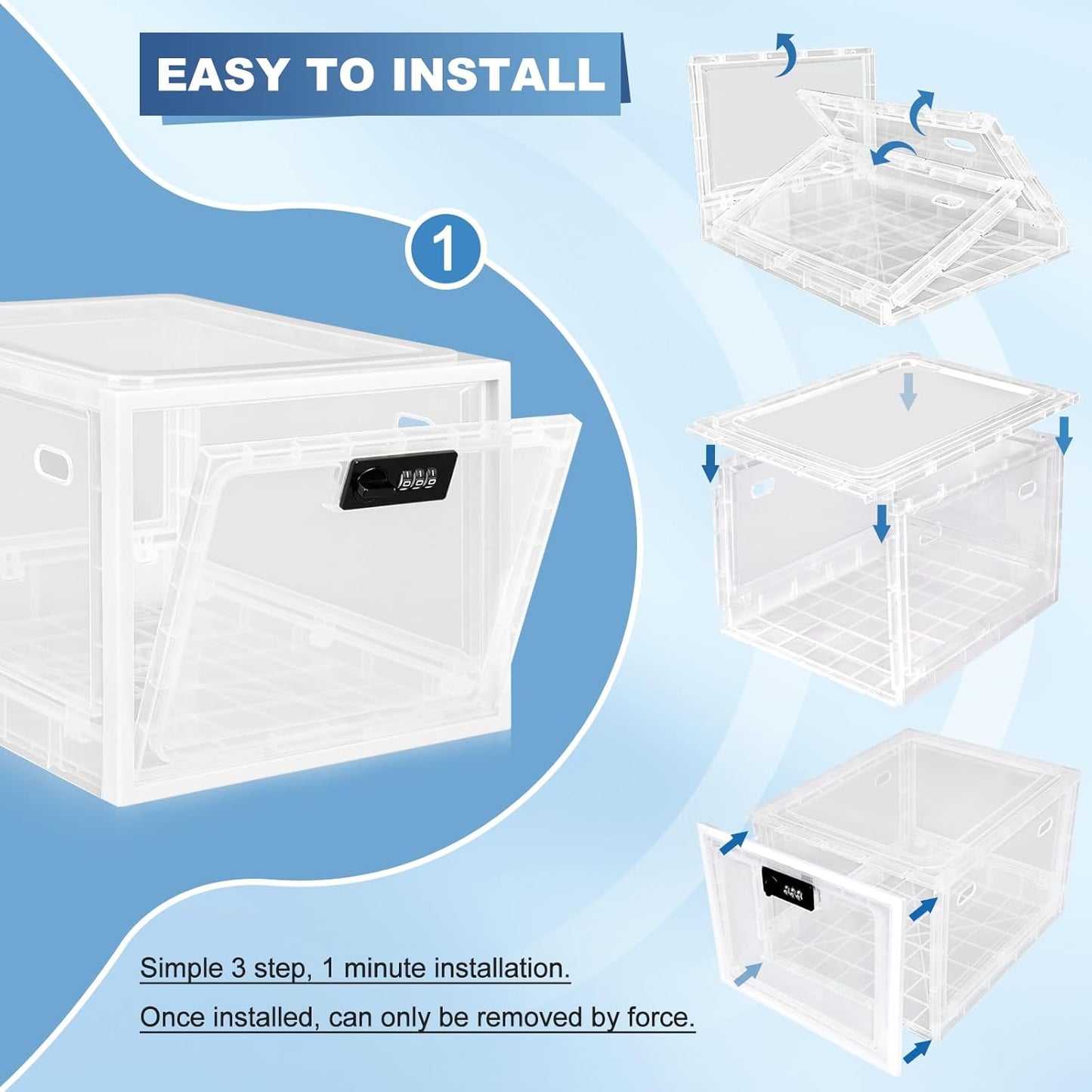 Large Capacity Lockable Storage Box