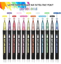 12 Colors Outline Marker Pens