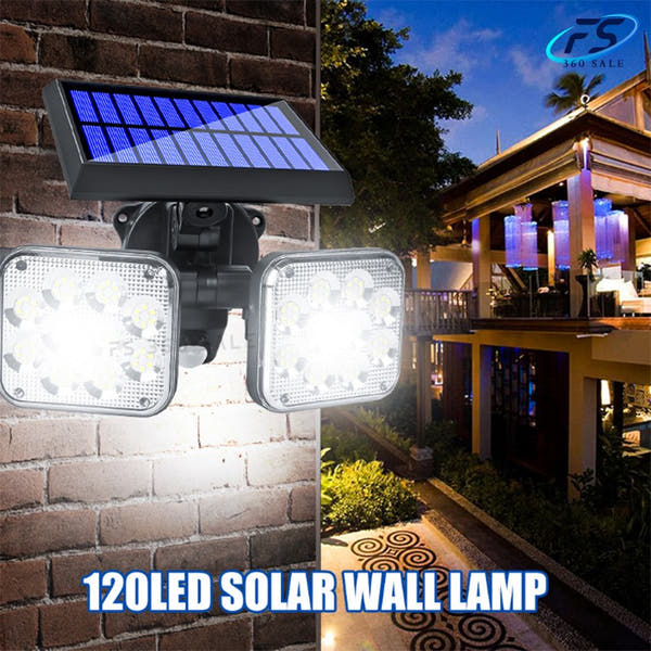 Solar Motion Sensor Light - 120 LED