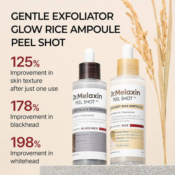 Dr.Melaxin Peel Shot Glow Set – Turmeric Spray & Rice Ampoule Duo
