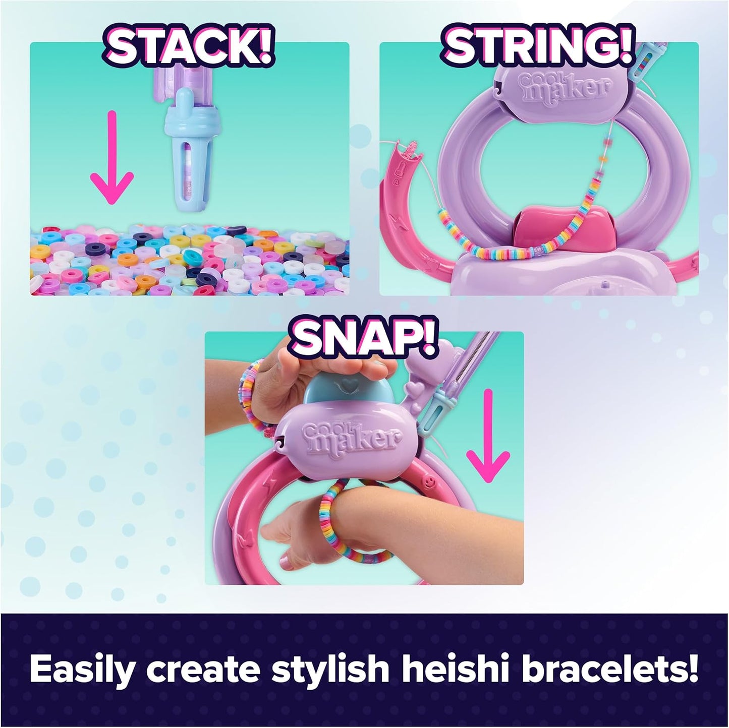 Cool Maker Stack'D Heishi Bracelet Studio