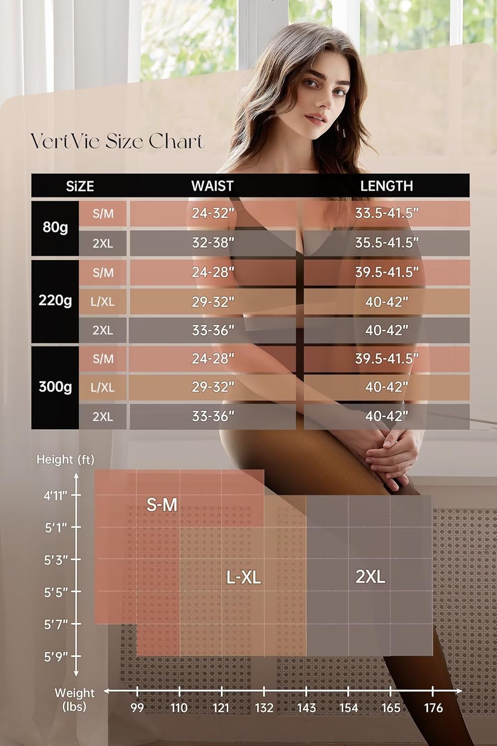 High Waisted Thermal Tights for Women