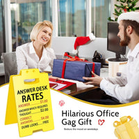 Funny Answer Desk Rates Office Cubicle Decor