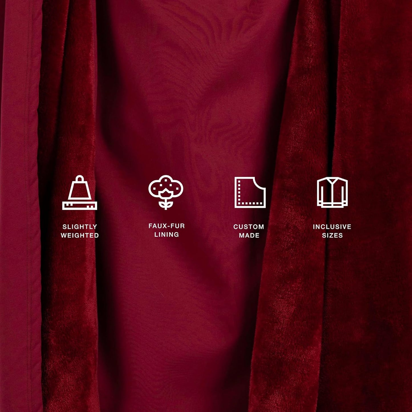 Oversized Weighted Hoodie Cloak with Ultra-Soft Faux Fur Liner