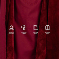 Oversized Weighted Hoodie Cloak with Ultra-Soft Faux Fur Liner