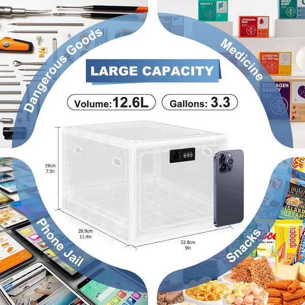 Large Capacity Lockable Storage Box
