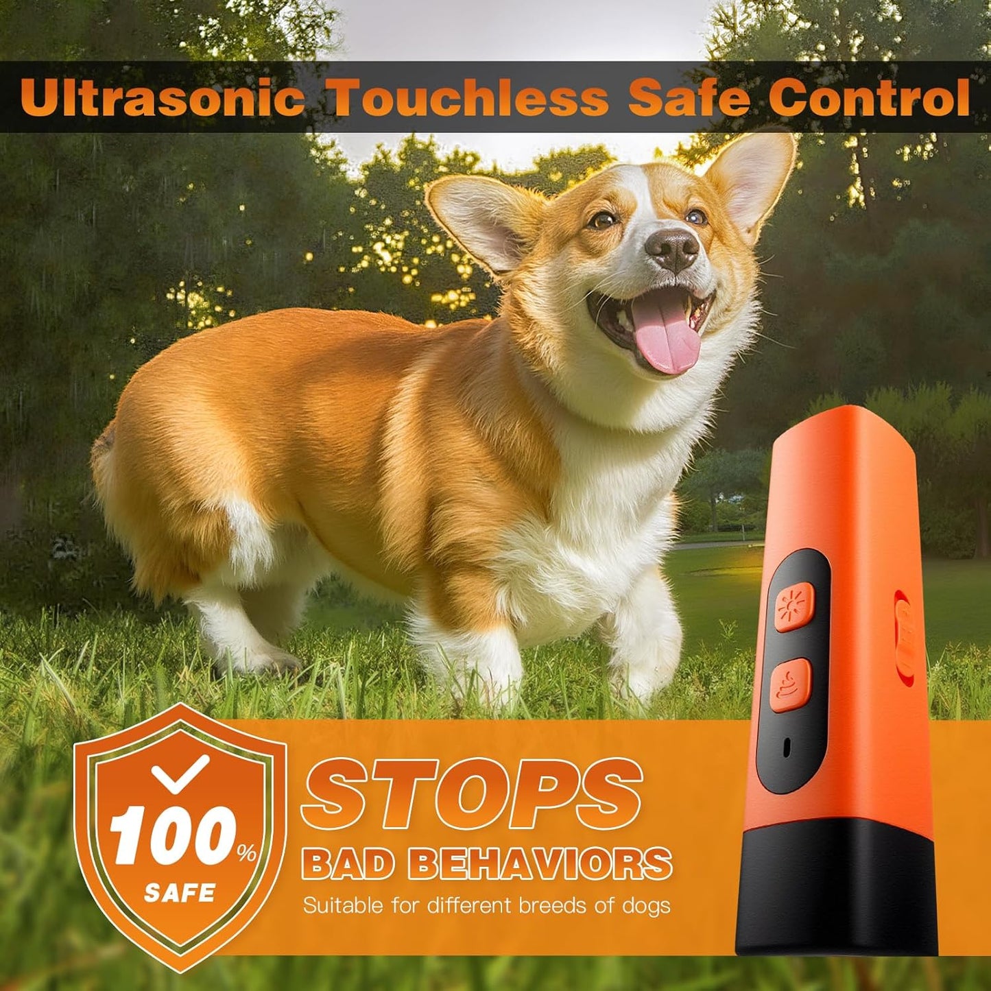 Dog Bark Deterrent Devices, Ultrasonic Anti Barking Device for Dogs