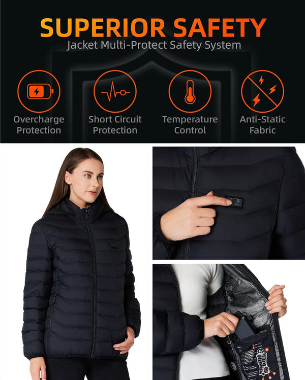 Unisex Puffer Heated Jacket