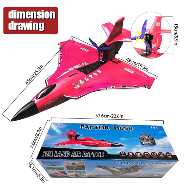 Tri-Phibian 6-Channel Amphibious RC Airplane