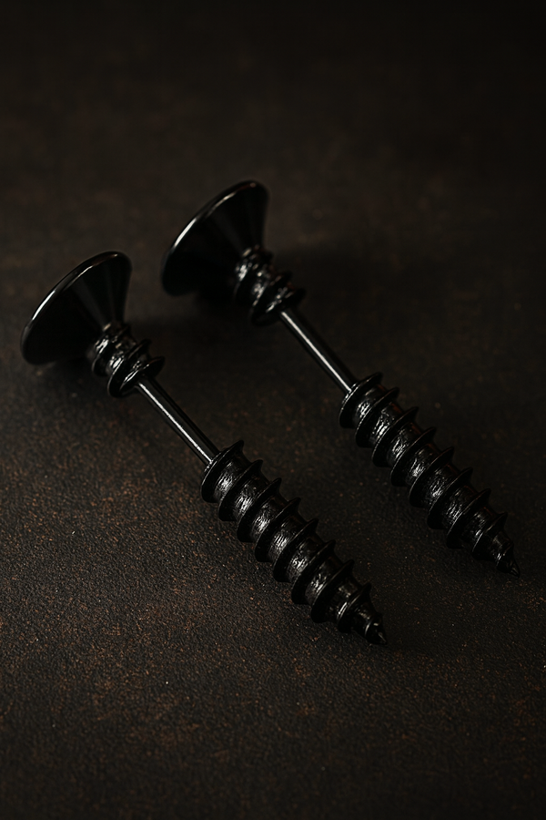 Stainless Steel Screw Type Earrings