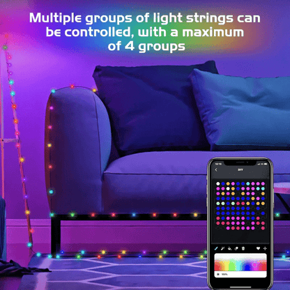 Smart RGB Led Christmas Lights (10 Meter)