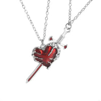 Sword & Heart Necklace for Couples