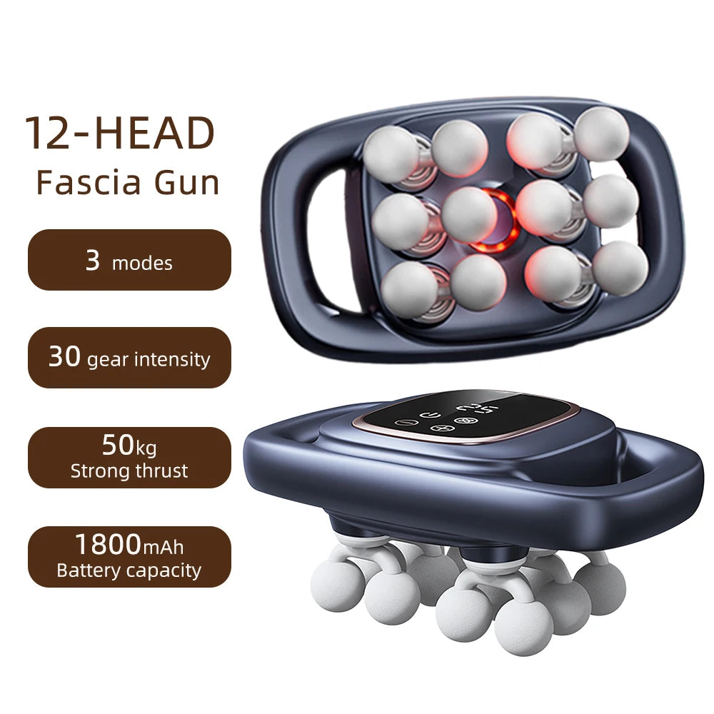 42-Heads Fascia Gun High-Frequency Vibration Body Massager