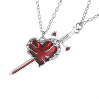 Sword & Heart Necklace for Couples