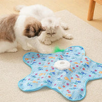 Electronic Flashing Feather Toy for Cats