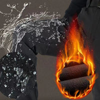 Men Winter Autumn Fleece Waterproof Cargo Pants