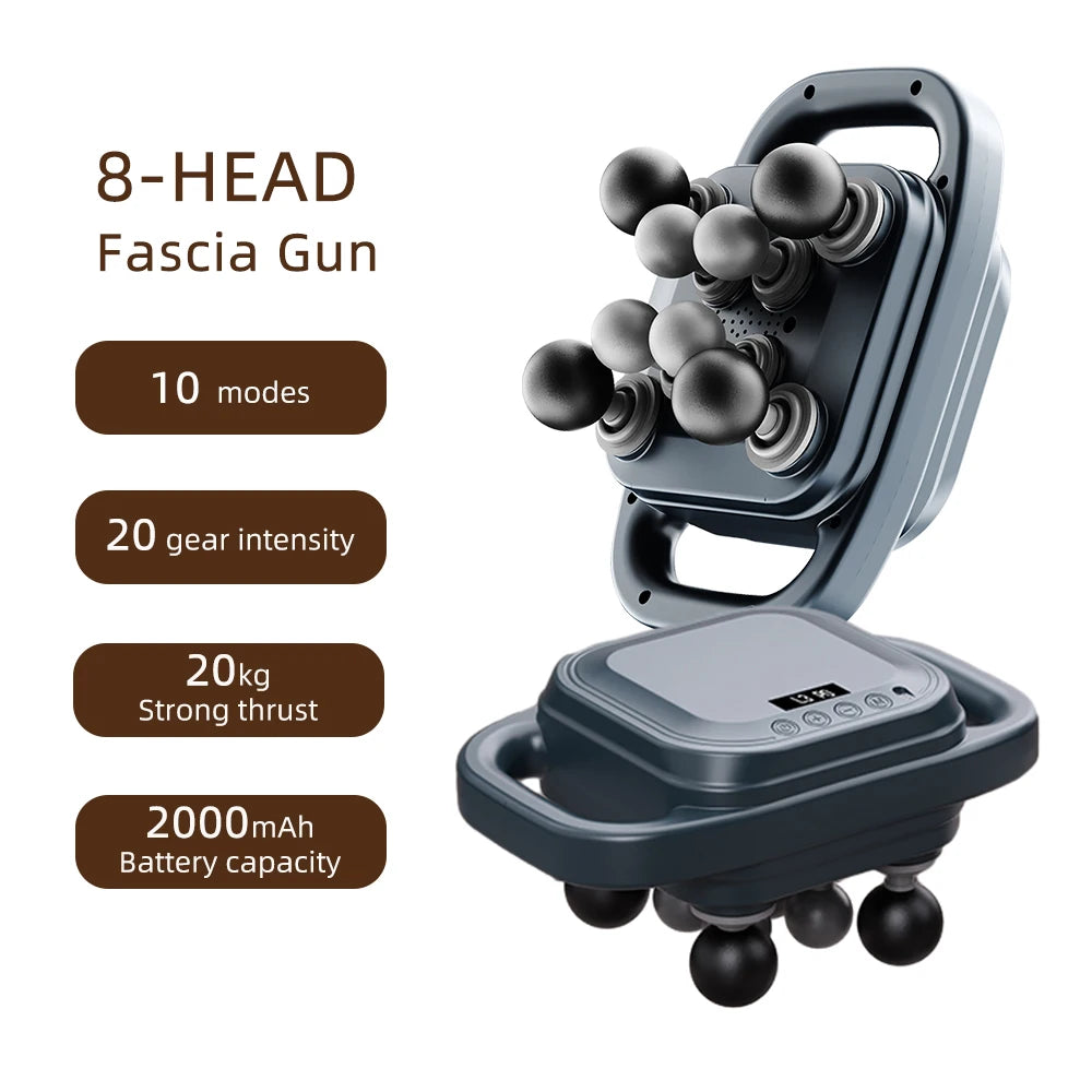 42-Heads Fascia Gun High-Frequency Vibration Body Massager