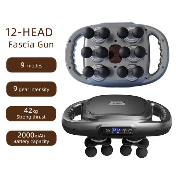 42-Heads Fascia Gun High-Frequency Vibration Body Massager