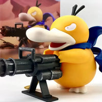 Pokemon Psyduck with Gun Anime Figure