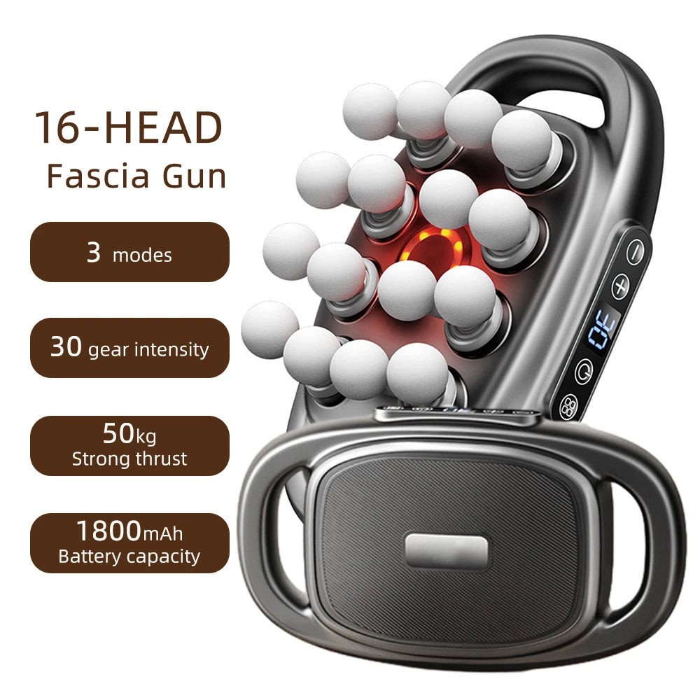 42-Heads Fascia Gun High-Frequency Vibration Body Massager