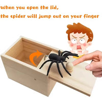 Wooden Spider in The Box Prank