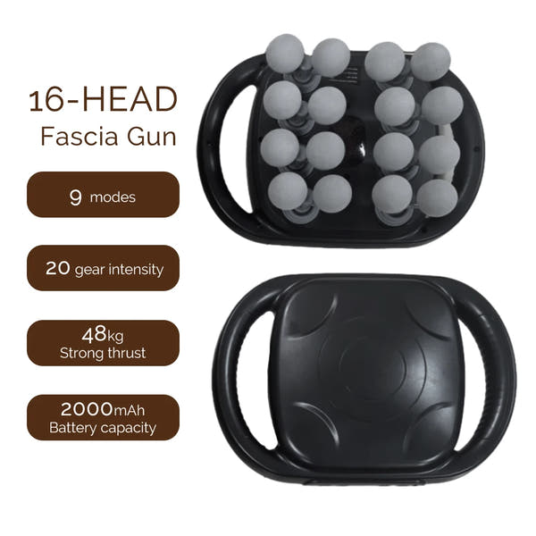 42-Heads Fascia Gun High-Frequency Vibration Body Massager