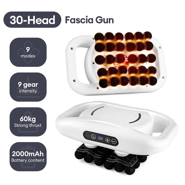 42-Heads Fascia Gun High-Frequency Vibration Body Massager