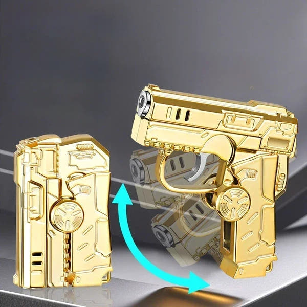 Folding Fingertip Jet Flame Gyro Lighter