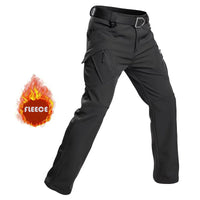Men Winter Autumn Fleece Waterproof Cargo Pants