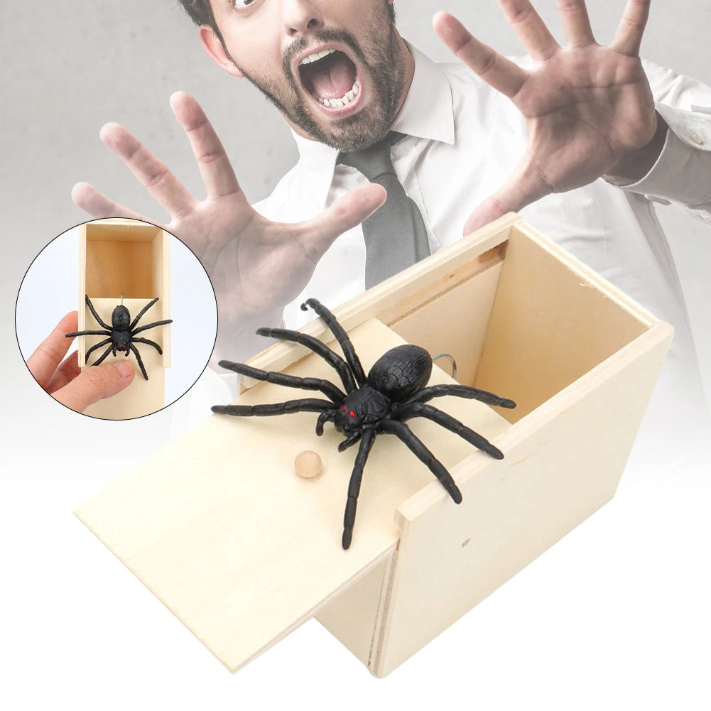 Wooden Spider in The Box Prank